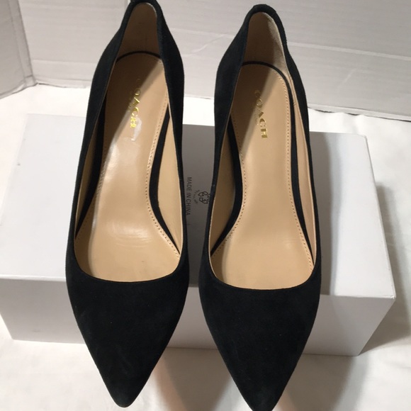 Coach suede leather pointy heels! Same condition when bought tried to wear! - Picture 4 of 12